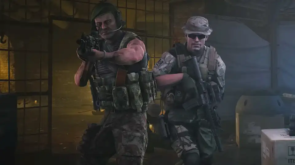 Escape from Tarkov Customs-style outdoor raid image from IGN for loot routes